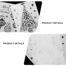 10 stk. julemalingsmaler, jule-DIY-kunstsjabloner, plast, julepynt