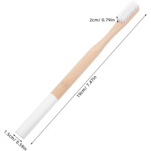 12pcs escova de dentes de carvão de bambu cerdas suaves escovas de dentes de bambu naturais para adultos viagem portátil