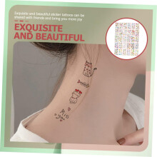 180 láminas de tatuajes corporales temporales DIY, calcomanías para fiestas, pegatinas temporales para el brazo de adultos.