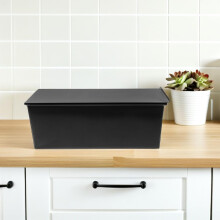 2 stk. rektangulære brødformer for baking, 8,66 x 4,72 x 2,36 tommer
