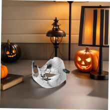 2 stk. Halloween Disco Ball Glitter Speilmaske Speilmaske til Festkostyme Karneval Maskerade