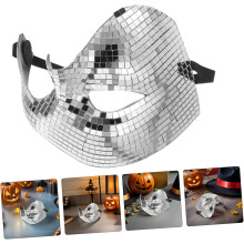 2 kpl Halloween-diskopallon kimalluspeilin naamio, peilikasvonaamio juhla-asuun, karnevaalinaamiaisiin