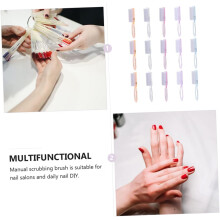 15 cepillos de limpieza de uñas con mango largo. Herramientas para la limpieza de uñas.