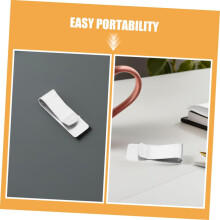 Clips de dinheiro do titular da conta de metal de aço inoxidável 12pcs magro para clipe de carteira de dinheiro para uso de viagens e negócios