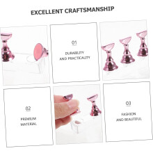 set di supporti per unghie in acrilico, espositore per la pratica della manicure, ideale per corsi di formazione e per l'esposizione di materiali.