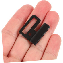 10 Pairs Female Bra Strap Hooks 20Mm Black Portable Bra Buckles Adjustable Swimsuit Front Closure Clips