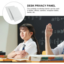 2pcs Desk Shield Divider for Students Classroom Desk Privacy Protection Sneeze Guard Barrier Lightweight Portable Divider Screen