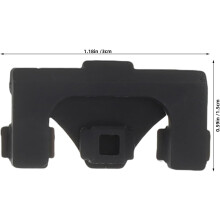 Lot de 12 patins en caoutchouc en silicone pour plateau de friteuse à air chaud, anti-rayures et de qualité alimentaire.