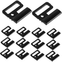 10 Paar BH-Trägerhaken für Damen, 20 mm, schwarz, tragbar, verstellbare BH-Verschlüsse, Clips für den vorderen Badeanzugverschluss