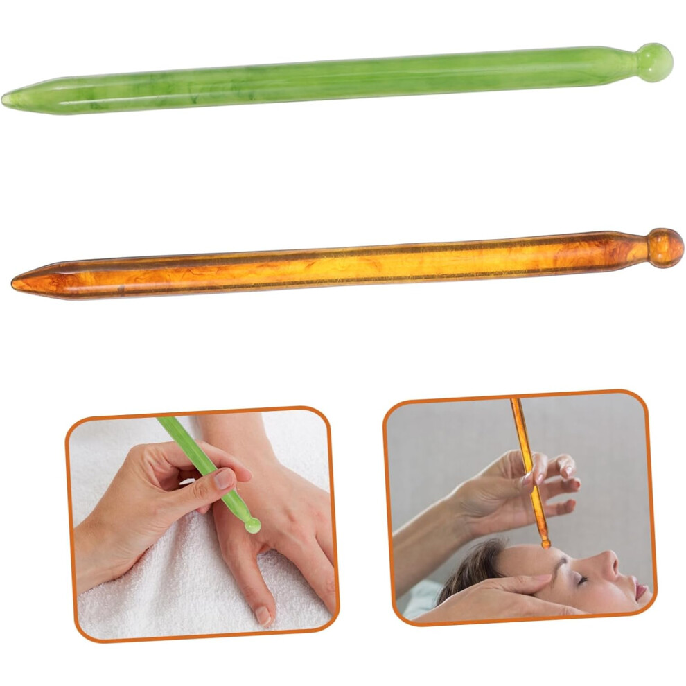 Hkhbjs 2Pcs Meridian Massage Tools Manual Acupressure Pen Trigger Point Massage Tool