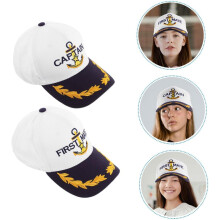 Kapitän-Baseballmütze und Matrosenmütze im klassischen Design aus Baumwolle und Polyester