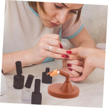 Maniküre-Übungshand, realistische Nageltrainingshand, flexibler Finger für Nagelkunst-Übungsset mit Ständer