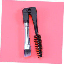 10 mini brochas plegables para cejas y pestañas, con doble cabezal, ideales para maquillaje de cejas, viajes y uso diario.