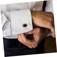 Boutons de manchette uniques en strass pour hommes, élégants boutons de smoking