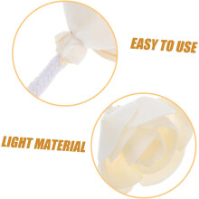 Lot de 2 petites tĂŞtes de diffuseur de fleurs artificielles avec cordes en coton flexibles