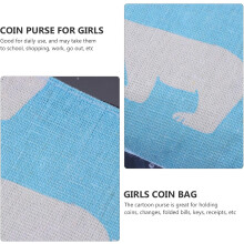 Lot de 10 porte-clés/monnaie en toile à motifs aléatoires, mini-porte-monnaie zippés, pour les voyages et le quotidien.