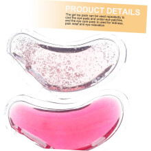 Lot de 10 patchs oculaires réutilisables en gel chaud-froid pour soulager la fatigue oculaire, usage quotidien chez la femme.