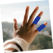 10pcs Nylon Finger Guards for Sports Elastic Finger Sleeves Protective Caps