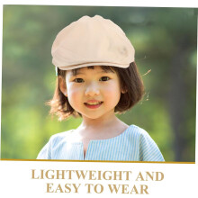 Meninos Vintage Beret Cap Chapéu de Beret elegante para design de cor sólida para ocasiões especiais e uso diário mistura suave