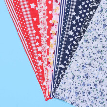 14 PCs Patchwork tecido DIY tecido de costura peças de cor misturada e roupas de boneca fazendo trajes e projetos escolares cor aleatória
