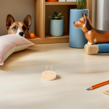 10 Stück Puppenständer aus Holz, kleine Ständer für Figuren, Häkelpuppenständer, Durchmesser, multifunktional