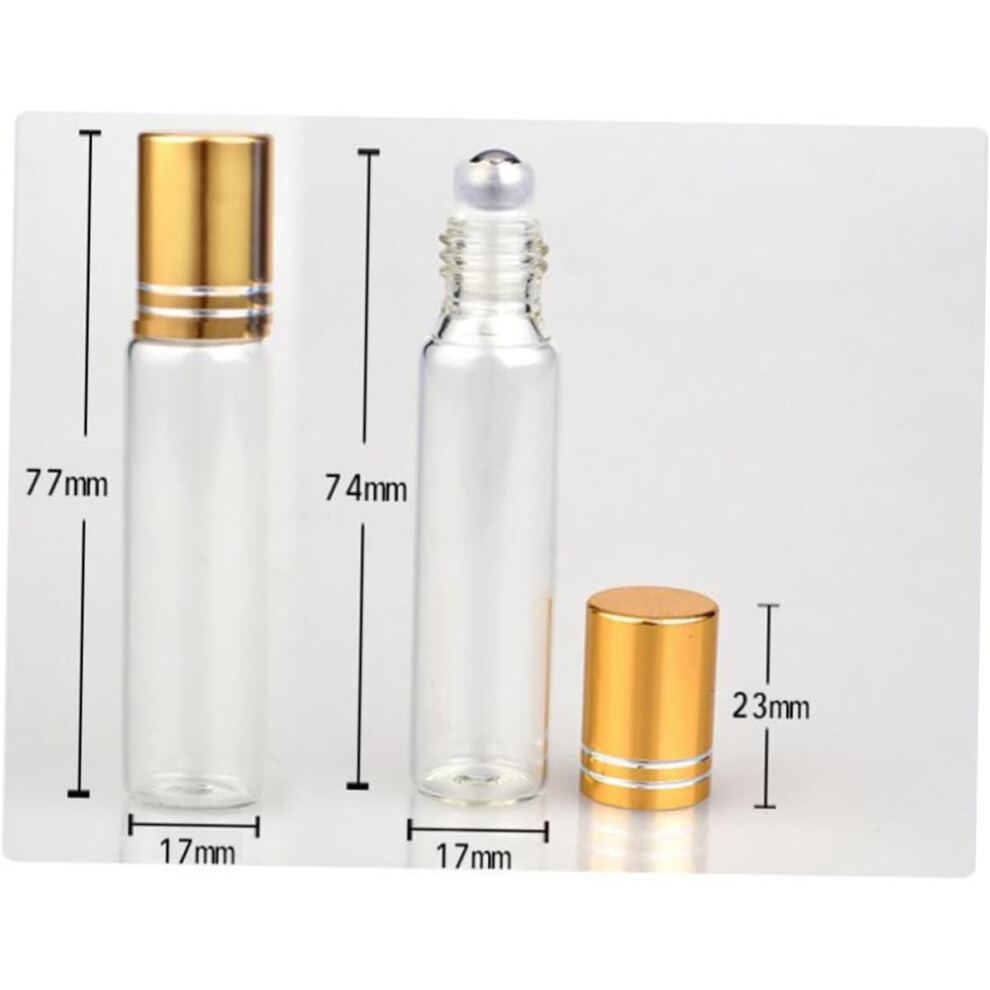 Hkhbjs 15Pcs Glass Empty Bottle For Essential Oils Refillable Roller Ball Bottle For Subpackaging And Travel Use