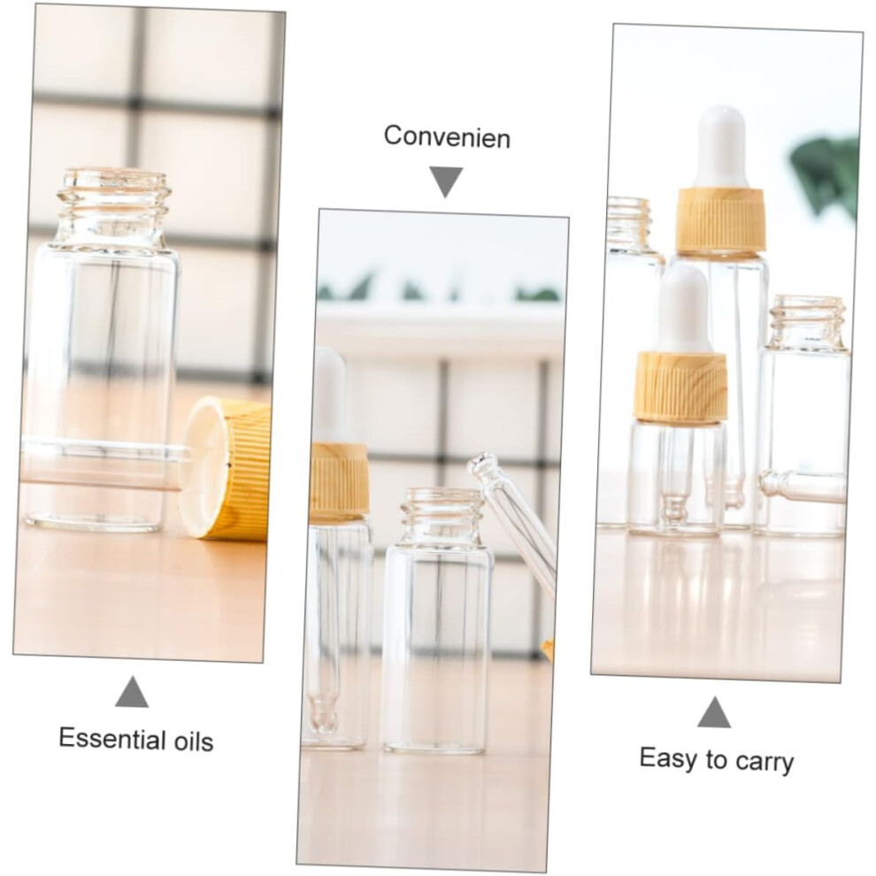 Hkhbjs 12Pcs Subpackaging Dropper Bottle Essential Oil Bottle Glass For Perfume Sample Vials Empty Droppe