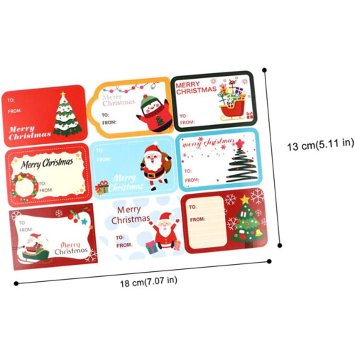 15 Blatt selbstklebende Weihnachtsaufkleber 1