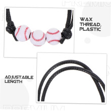 12 Baseball-Charm-Armbänder, verstellbare Armbänder aus gewachster Kordel, Sportarmbänder, ideales Gastgeschenk für Fans auf Geburtstagsfeiern