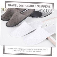 10 Paar Einweg-Slipper für Gäste, Hotel, Salon, Reisen, rutschfest, für Zuhause und drinnen