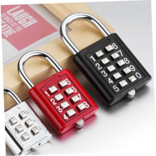 2 candados de combinación de botones, cerraduras de código de metal para taquillas de gimnasio, maletas de viaje y equipaje de exterior.