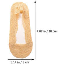 10 Paar leichte, unsichtbare, kurz geschnittene Damen-Sommersocken aus Spitze, rutschfest, atmungsaktiv, hautfarben, für den Alltag