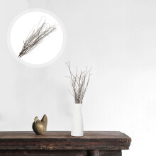 10 branches d'arbre séchées naturelles pour la décoration, brindilles de bois brun pour vase