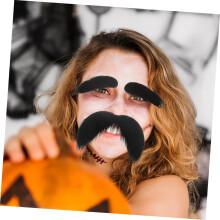 10 set di accessori per costume da vecchio: kit di barba e sopracciglia finte, peli facciali finti realistici