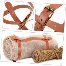 Correa ajustable para transportar mantas de picnic. Soporte versátil para mantas de exterior.