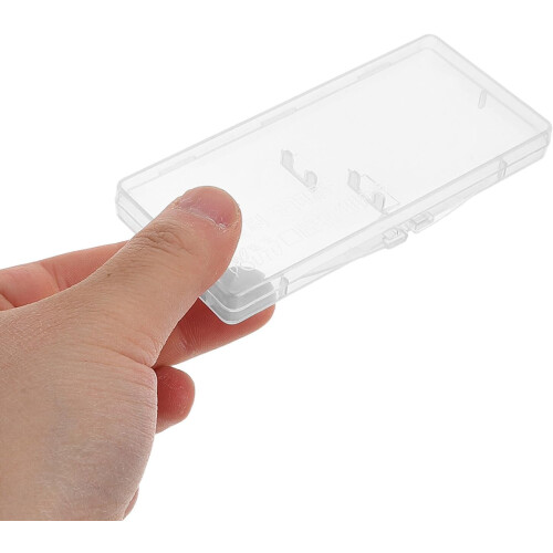 12pcs Interdental Brush Storage Box Flip Lid Plastic Organizer