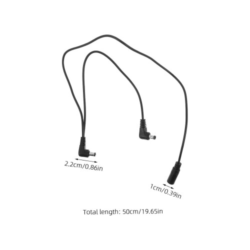 2pcs Guitar Shield Cable Patch Cables para pedais de guitarra com conectividade dupla eficiente 1
