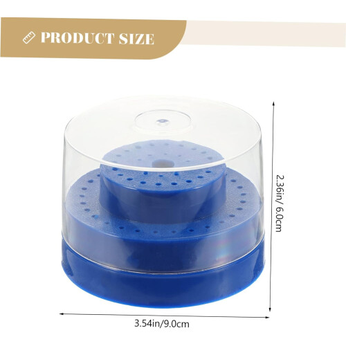 2pcs Plastic Nail Bits Holder Stand for Nail Tech Supplies Drill Storage 1