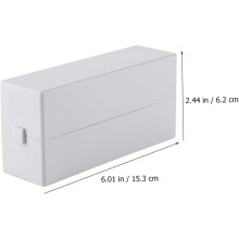 2pcs Nail Drill Bits Holder for Nails Storage Box Organizer Manicure Tool Display Case
