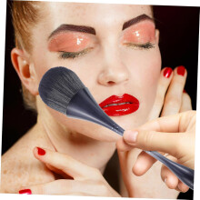 Brocha para polvos de uñas con cabeza de hongo, cerdas suaves y densas, herramienta de maquillaje, brocha portátil para polvos