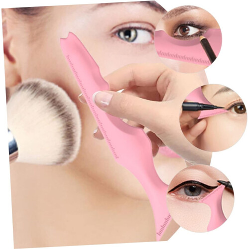 2pcs Silicone Eyeliner and Eyeshadow Stencils Makeup Templates Eyebrow Aid Tools