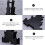 2Pcs Black Plastic Dumbbell Rack Stand 3-Tier Vertical Dumbbell Storage Holder Bracket 5