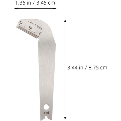 2 jauges d'angle de perçage en acier inoxydable pour forets 2