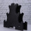 2Pcs Black Plastic Dumbbell Rack Stand 3-Tier Vertical Dumbbell Storage Holder Bracket 7