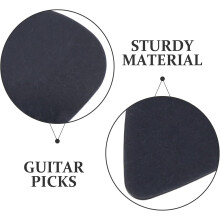Celluloid gitaarpickjes 0,5 mm zwart 10 stuks voor elektrische, akoestische en basgitaren. Stevige plectrums.