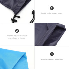 Lot de 2 sacs à linge en polyester, légers et résistants aux déchirures, parfaits pour le rangement à domicile et les voyages.