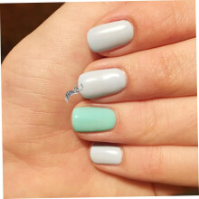 Lot de 2 breloques argentées pour nail art, bijoux d'ongles, décoration de manucure DIY pour femmes