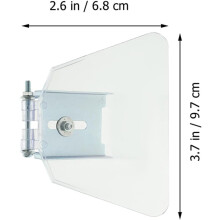 2-teiliges Augenschutz-Set für Tischschleifmaschinen, Schrauben, Staubschutzabdeckung aus Edelstahl und ABS