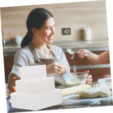 Cake Cake Dummy 2pcs Foam Heart-shaped for Baking Practice Model Lightweight