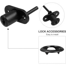 2pcs Safety Locks with Keys for File Cabinet and Wardrobe